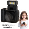 Petit appareil photo rétro, appareil photo rétro Snap, caméscope numérique 1080p vintage avec lampe de poche LED, Cemera vidéo p