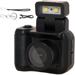 Petit appareil photo rétro, appareil photo rétro Snap, caméscope numérique 1080p vintage avec lampe de poche LED, Cemera vidéo p