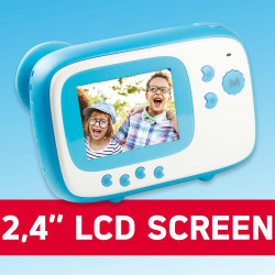 AgfaPhoto Pack Realikids Instant Cam + 1 Carte Micro SD 32GB - Appareil Photo Instantané Enfant, Ecran LCD 2,4', Batterie Lithiu