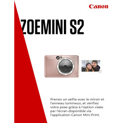 Canon Zoemini S2 Appareil photo instantanné + imprimante , Rose Doré