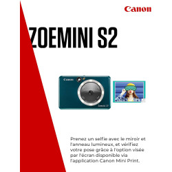 Canon Zoemini S2 Appareil photo instantanné + imprimante , Turquoise Foncé