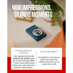 Canon Zoemini S2 Appareil photo instantanné + imprimante , Turquoise Foncé