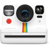 Polaroid now + generation 2 - ensemble appareil photo + film (16 photos incluses) - blanc - caméra instantanée contrôlée par app