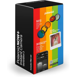 Polaroid now + generation 2 - ensemble appareil photo + film (16 photos incluses) - blanc - caméra instantanée contrôlée par app
