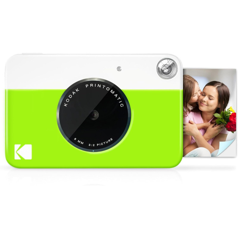 KODAK Printomatic Appareil photo numérique à impression instantanée couleur – Photos de haute qualité sur papier autocollant Zin