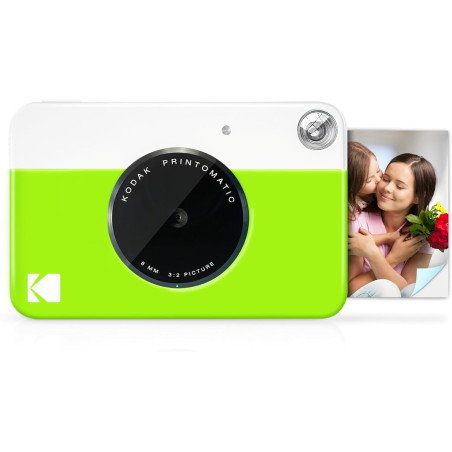 KODAK Printomatic Appareil photo numérique à impression instantanée couleur – Photos de haute qualité sur papier autocollant Zin
