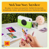 KODAK Printomatic Appareil photo numérique à impression instantanée couleur – Photos de haute qualité sur papier autocollant Zin