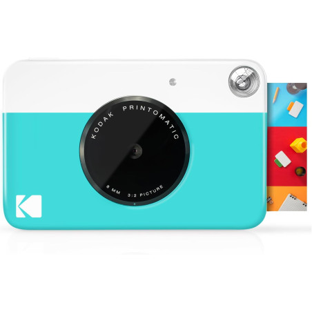 KODAK Printomatic Appareil photo numérique à impression instantanée couleur – Photos de haute qualité sur papier autocollant Zin