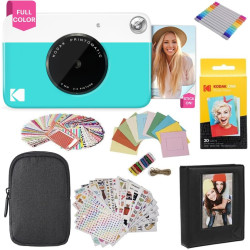 KODAK Printomatic Appareil Photo instantané, Bleu, Paquet Cadeau