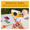 Kodak Printomatic Caméra Instantanée Full-Color – Pack 75 Feuilles – Photo Zink 2x3 – Jaune