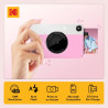 Kodak Printomatic Caméra Instantanée Full-Color – Pack 75 Feuilles – Photo Zink 2x3 – Rose