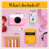 Kodak Printomatic Caméra Instantanée Full-Color – Pack 75 Feuilles – Photo Zink 2x3 – Rose