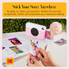 Kodak Printomatic Caméra Instantanée Full-Color – Pack 75 Feuilles – Photo Zink 2x3 – Rose