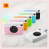 Kodak Printomatic Caméra Instantanée Full-Color – Pack 75 Feuilles – Photo Zink 2x3 – Rose