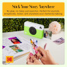 Kodak Printomatic Caméra Instantanée Full-Color – Pack 75 Feuilles – Photo Zink 2x3 – Vert