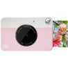 Kodak printomatic instant camera (rose) gift bundle + zink paper (20 sheets) + deluxe case + 7 fun sticker sets + twin tip marke