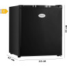 PRIMO PR117DV Mini congélateur - Petit congélateur - Indépendant - 33L - E - Noir