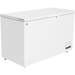 METRO Professional Congélateur bahut GHF2300, acier/aluminium, 112.5x61x83.5 cm, 300L, 95W, 1 panier, éclairage LED, 4 roulettes