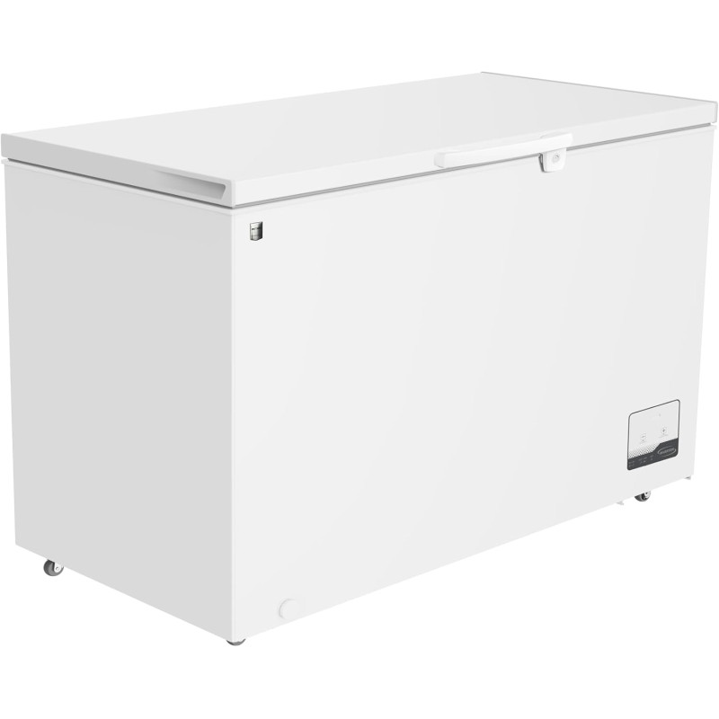 METRO Professional Congélateur bahut GHF2300, acier/aluminium, 112.5x61x83.5 cm, 300L, 95W, 1 panier, éclairage LED, 4 roulettes