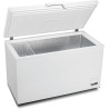 METRO Professional Congélateur bahut GHF2300, acier/aluminium, 112.5x61x83.5 cm, 300L, 95W, 1 panier, éclairage LED, 4 roulettes