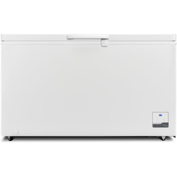 METRO Professional Congélateur bahut GHF2400, acier/aluminium, 136.5 x 73.5 x 83.5 cm, 400 L, 130 W, 1 panier, éclairage LED, av
