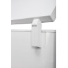 METRO Professional Congélateur bahut GHF2400, acier/aluminium, 136.5 x 73.5 x 83.5 cm, 400 L, 130 W, 1 panier, éclairage LED, av