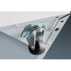 METRO Professional Congélateur bahut GHF2400, acier/aluminium, 136.5 x 73.5 x 83.5 cm, 400 L, 130 W, 1 panier, éclairage LED, av