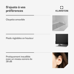 Klarstein Irene Mini congélateur, 31 L Réfrigérateur/Congélateur Compact - Température Réglable -24°C à 10°C, Économe en Énergie
