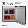 Klarstein Irene Retro Mini congélateur 31 L Réfrigérateur/congélateur compact - Température ajustable -24°C à 10°C, Économe en é