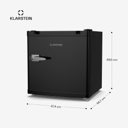 Klarstein Irene Retro Mini congélateur 31 L Réfrigérateur/congélateur compact - Température ajustable -24°C à 10°C, Économe en é