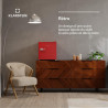 Klarstein Irene Retro Mini congélateur, réfrigérateur congélateur 31 L,Température ajustable -24°C à 10°C, Économie d'énergie Cl