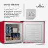 Klarstein Irene Retro Mini congélateur, réfrigérateur congélateur 31 L,Température ajustable -24°C à 10°C, Économie d'énergie Cl