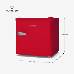 Klarstein Irene Retro Mini congélateur, réfrigérateur congélateur 31 L,Température ajustable -24°C à 10°C, Économie d'énergie Cl