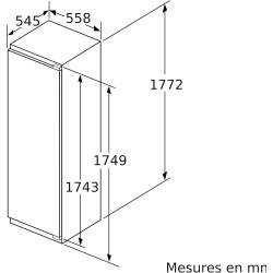 Bosch GIN81VEE0, Série 4, Congélateur armoire, Encastrable, 177.2 x 55.8 cm, 212 L