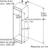 Bosch GIN81VEE0, Série 4, Congélateur armoire, Encastrable, 177.2 x 55.8 cm, 212 L