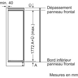 Bosch GIN81VEE0, Série 4, Congélateur armoire, Encastrable, 177.2 x 55.8 cm, 212 L