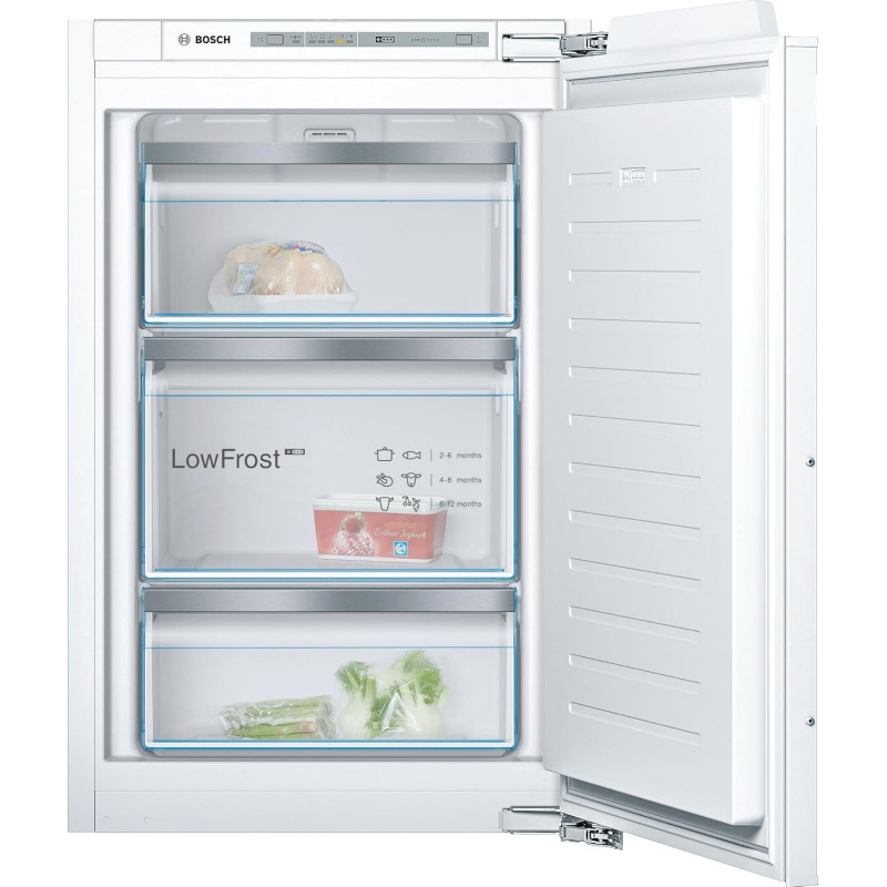 Bosch GIV21AFE0, Série 6, Petit congélateur, Encastrable, 88 x 56 cm, 96 L