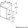 Bosch GIV21AFE0, Série 6, Petit congélateur, Encastrable, 88 x 56 cm, 96 L