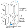 Bosch GIV21AFE0, Série 6, Petit congélateur, Encastrable, 88 x 56 cm, 96 L