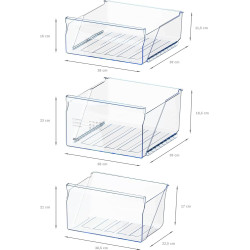 Bosch GTV15NWEB - Congélateur sous plan pose-libre - Série 2-83 L - 3 tiroirs de congélation - 85 x 56 cm - Blanc