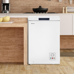 Hisense - MCF95E - Congélateur Coffre Capacité 95 L, Silencieux 40 dB, Blanc, 54.6 x 47.9 x 85.4 cm