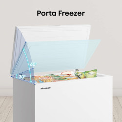 Hisense - MCF95E - Congélateur Coffre Capacité 95 L, Silencieux 40 dB, Blanc, 54.6 x 47.9 x 85.4 cm