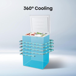 Hisense - MCF95E - Congélateur Coffre Capacité 95 L, Silencieux 40 dB, Blanc, 54.6 x 47.9 x 85.4 cm