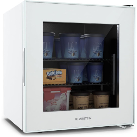 Klarstein IceAge 36 Mini Congélateur, 36L Petit Congélateur avec Température Réglable 0 à -20°C, Éclairage LED, Économe en Énerg
