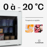 Klarstein IceAge 36 Mini Congélateur, 36L Petit Congélateur avec Température Réglable 0 à -20°C, Éclairage LED, Économe en Énerg