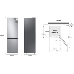 SAMSUNG Réfrigérateur congélateur bas RB34C600CSA