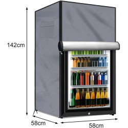 Housse de protection pour réfrigérateur extérieur - Anti-poussière - Pour protéger les congélateurs verticaux - Tissu Oxford 210