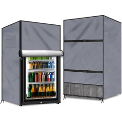 Housse de protection pour réfrigérateur extérieur - Anti-poussière - Pour protéger les congélateurs verticaux - Tissu Oxford 210