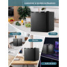 FOHERE 32L Mini Congélateur, Porte Réversible, Pieds Réglables en Hauteur, Économie d'Énergie et Silencieux, pratique dans le Bu