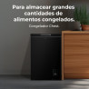 Cecotec congélateur coffre noir 99 l bolero coolmarket chest 99 noir e. congélateur, 83,5 cm de hauteur et 54,5 cm de largeur,co